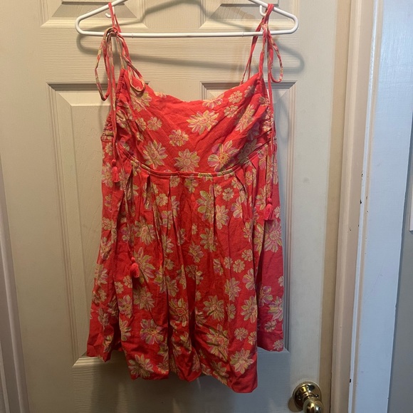 MOLLY SLEEVELESS COTTON TUNIC IN HOLLYHOCK COMBO medium - Picture 2 of 7